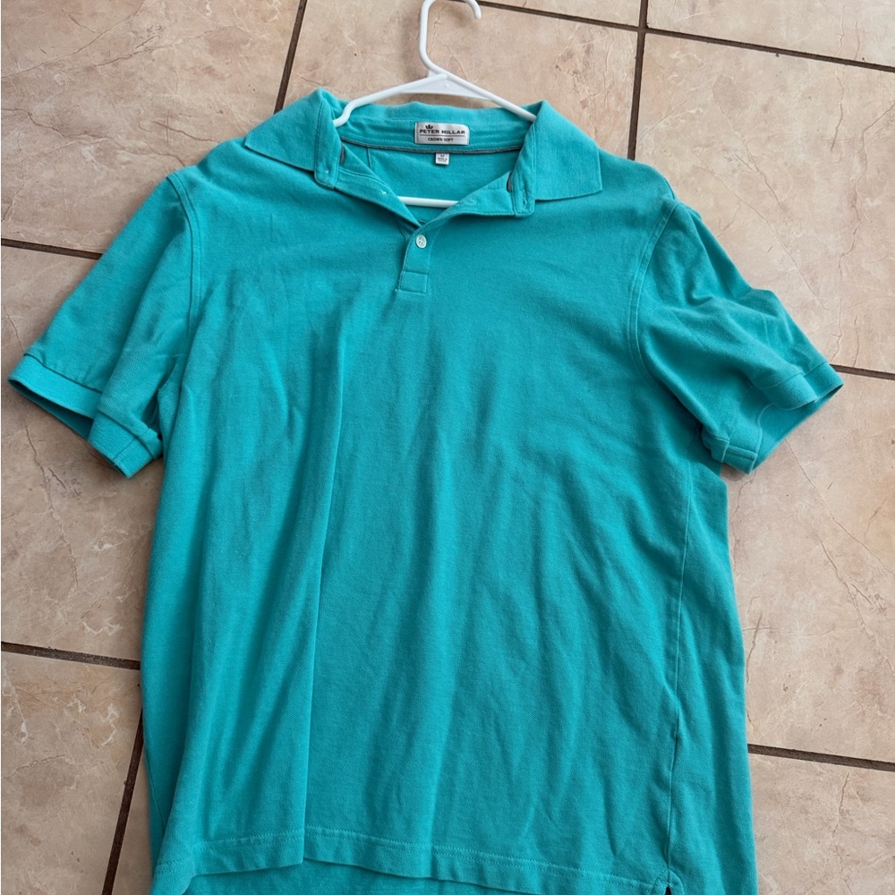 Peter Millar Teal Polo Shirt